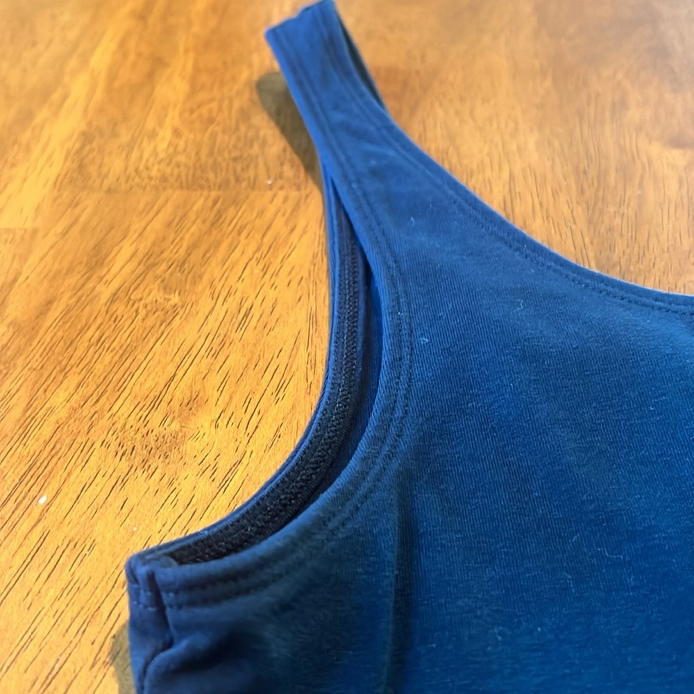 Express Black Sleeveless Peplum Top w/ Zipper - Picture 5 of 14